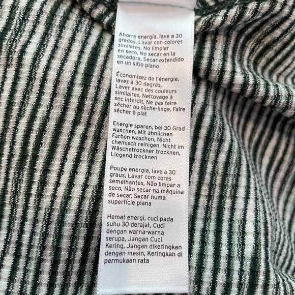 Topshop Green Striped Skater Stretch Dress - Picture 10 of 16